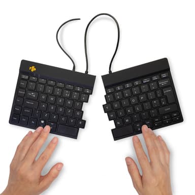 R-Go Tools Ergonomic keyboard R-Go Split Break v2 with break software, ergonomic split keyboard, QWERTY (UK), Wired, black view 5