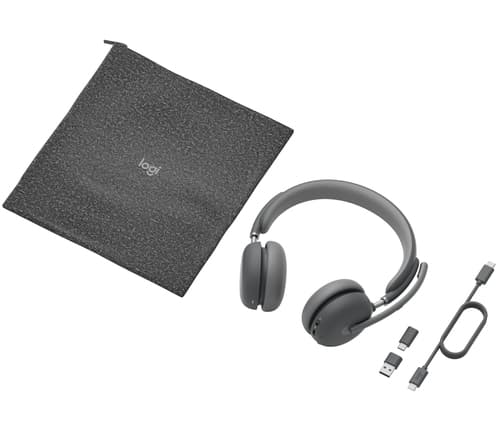 Logitech Zone Wireless 2 Headset Head-band Office/Call center USB Type-C Bluetooth Graphite