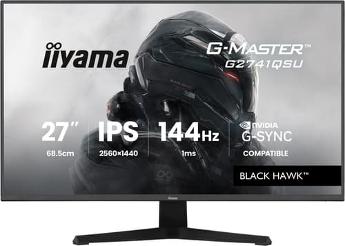 iiyama G-MASTER G2741QSU-B1 computer monitor 68.6 cm (27") 2560 x 1440 pixels 4K Ultra HD QLED Black