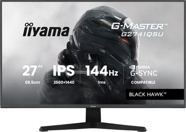iiyama G-MASTER G2741QSU-B1 computer monitor 68.6 cm (27") 2560 x 1440 pixels 4K Ultra HD QLED Black view 1