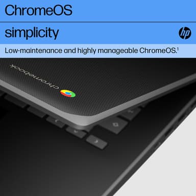 HP Fortis G1i 14 Chromebook Intel® N N150 35.6 cm (14") Touchscreen HD 4 GB LPDDR5-SDRAM 32 GB eMMC Wi-Fi 6 (802.11ax) ChromeOS Black view 3
