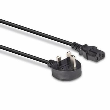 Lindy 10m UK 3 Pin Plug to IEC C13 Mains Power Cable, Black view 3