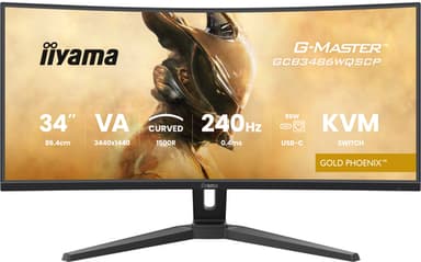 iiyama G-MASTER GCB3486WQSCP-B1 computer monitor 86.4 cm (34") 3440 x 1440 pixels UltraWide Quad HD Black view 2