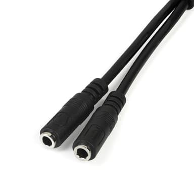 StarTech.com Headset adapter for headsets with separate headphone / microphone plugs - 3.5mm 4 position to 3 position and 2 position 3.5mm M/F view 1
