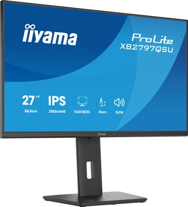 iiyama ProLite XB2797QSU-B1 computer monitor 68.6 cm (27") 2560 x 1440 pixels Quad HD LED Black view 7