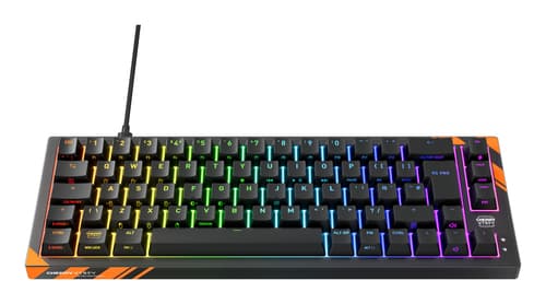 CHERRY K5 PRO TMR COMPACT keyboard Gaming USB QWERTY UK English Black, Orange