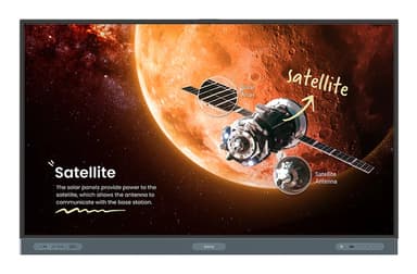 BenQ Board Pro RP7504 interactive whiteboard 190.5 cm (75") 3840 x 2160 pixels Touchscreen Black HDMI view 1