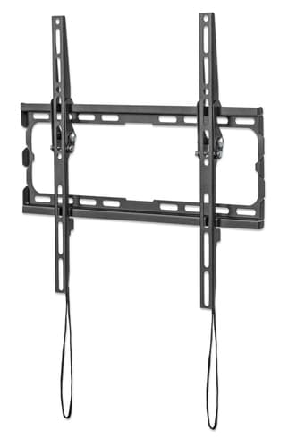 Manhattan Wall Mount for TV & Monitors (Tiltable), For screens 32" to 55", VESA compatibility: all between 200x200mm to 400x400mm - check the dimensions of the four mounting holes on back of screen to ensure it fits, Max 35kg, Black, Bracket
