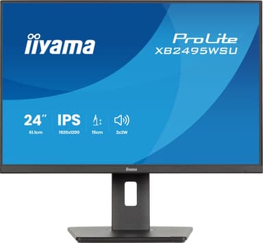 iiyama ProLite XB2495WSU-B1 computer monitor 61.2 cm (24.1") 1920 x 1200 pixels WUXGA LCD Black view 3
