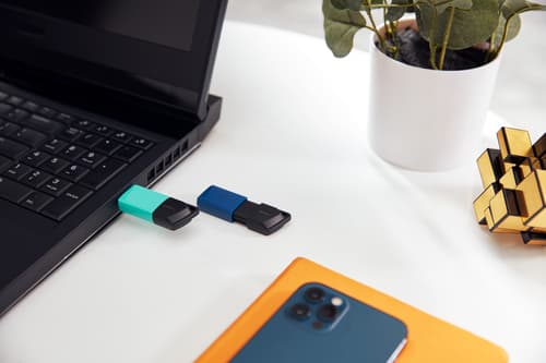 Kingston Technology DataTraveler 64GB USB3.2 Gen 1 Exodia M (Black + Blue) - 2 Pieces