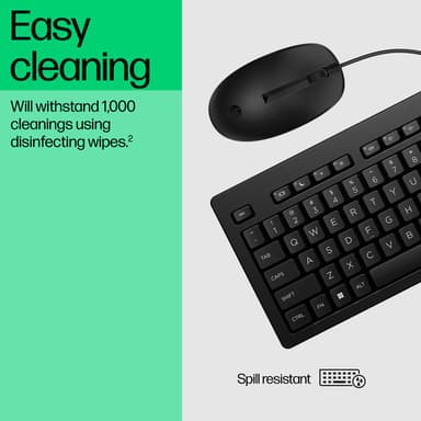 HP 225 Wired Mouse and Keyboard Combo view 8
