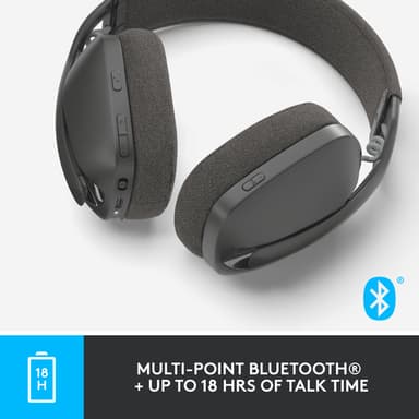 Logitech Zone Vibe 100 Headset Wireless Head-band Calls/Music Bluetooth Graphite view 12