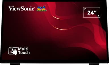 Viewsonic TD2465 Signage Display Interactive flat panel 61 cm (24") LED 250 cd/m² Full HD Black Touchscreen view 1