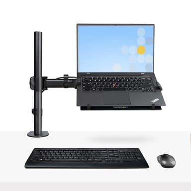 StarTech.com Laptop Desk Mount - Monitor and Laptop Mount - Displays up to 34" (17.6lb/8kg) & Laptops (4.5kg/9.9lb) - Articulating VESA Laptop Tray Arm - Clamp / Grommet Mount view 6