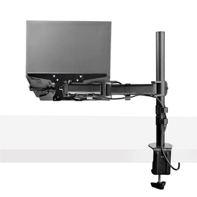 StarTech.com Laptop Desk Mount - Monitor and Laptop Mount - Displays up to 34" (17.6lb/8kg) & Laptops (4.5kg/9.9lb) - Articulating VESA Laptop Tray Arm - Clamp / Grommet Mount view 17