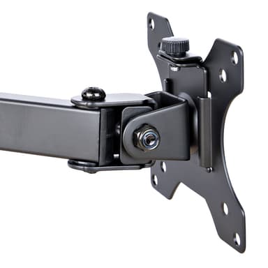 StarTech.com Monitor Arm with VESA Laptop Tray, For a Laptop (4.5kg/9.9lb) and a Single Display up to 32" (17.6lb/8kg), Black, Vented Tray, Adjustable Laptop Arm Mount, C-clamp/Grommet Mount view 15