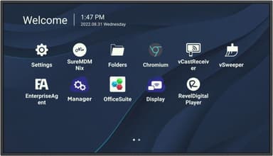 Viewsonic CDE4330 Signage Display 109.2 cm (43") Wi-Fi 450 cd/m² 4K Ultra HD Black Built-in processor Android 11 view 1