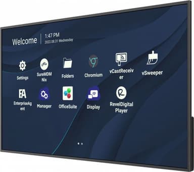 Viewsonic CDE4330 Signage Display 109.2 cm (43") Wi-Fi 450 cd/m² 4K Ultra HD Black Built-in processor Android 11 view 3