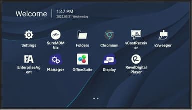Viewsonic CDE7530 Signage Display 190.5 cm (75") Wi-Fi 450 cd/m² 4K Ultra HD Black Built-in processor Android 11 view 1