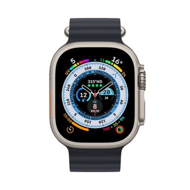 Apple Watch Ultra OLED 49 mm Digital 410 x 502 pixels Touchscreen 4G Titanium Wi-Fi GPS (satellite) view 2