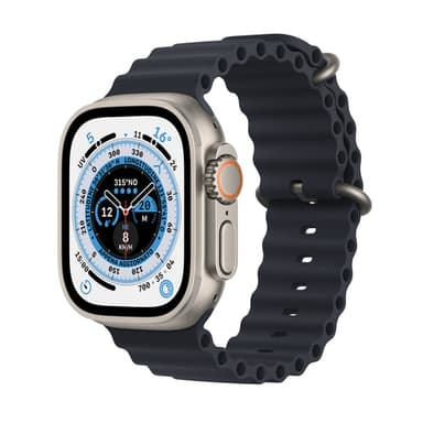 Apple Watch Ultra OLED 49 mm Digital 410 x 502 pixels Touchscreen 4G Titanium Wi-Fi GPS (satellite) view 1