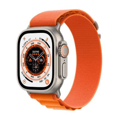 Apple Watch Ultra OLED 49 mm Digital 410 x 502 pixels Touchscreen 4G Titanium Wi-Fi GPS (satellite) view 1
