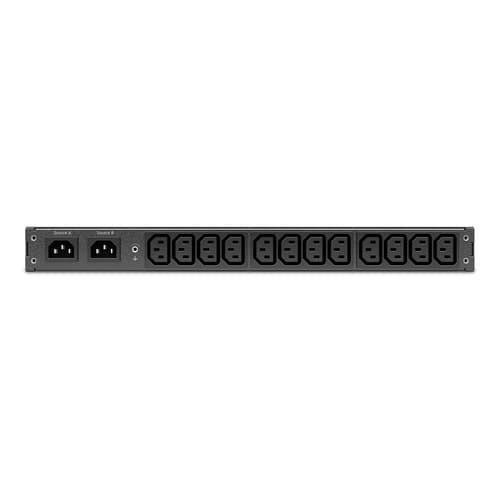 APC Netshelter Rack Automatic Transfer Switch, 1U, 10A, 230V, C14 IN, 12 C13 OUT, 50/60Hz