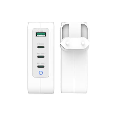 j5create JUP43130E-EN - 130W GaN USB-C® 4-Port Charger - EU view 3