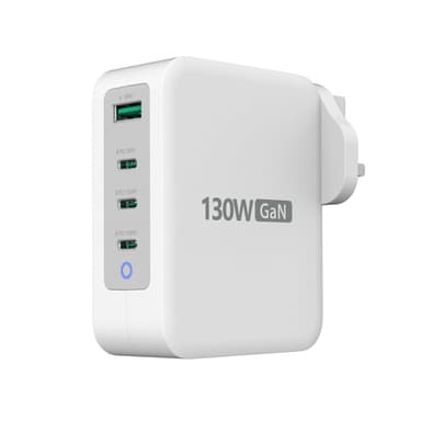j5create JUP43130F-FN 130W GaN USB-C® 4-Port Charger - UK view 2