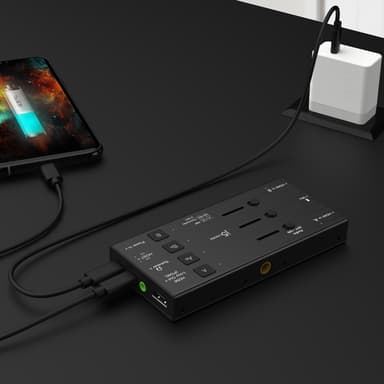 j5create JVA06 Dual HDMI™ Video Capture Card, 1920*1080 Video Capture Resolution, 3 x HDMI ports and 2 x USB ports, Black view 10