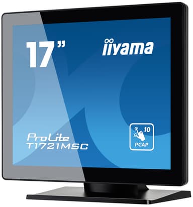 iiyama ProLite T1721MSC-B2 computer monitor 43.2 cm (17") 1280 x 1024 pixels SXGA LED Touchscreen Tabletop Black view 5