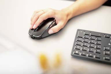 CHERRY DW 9500 SLIM keyboard Mouse included Universal RF Wireless + Bluetooth QWERTY Nordic Black, Grey view 5