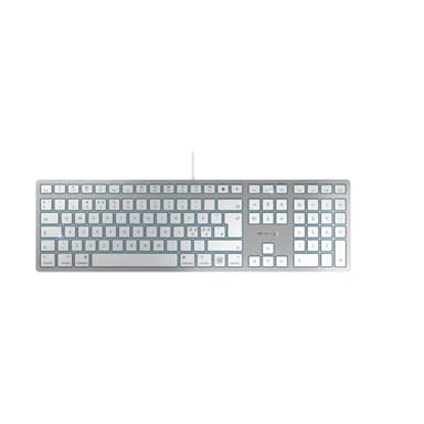 CHERRY KC 6000C FOR MAC keyboard Universal USB QWERTY Nordic Silver view 1