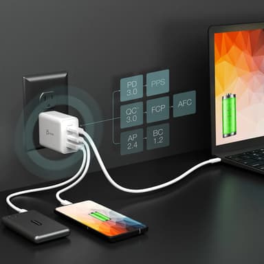 j5create JUP3365E-EN 65W GaN USB-C® 3-Port Charger view 6