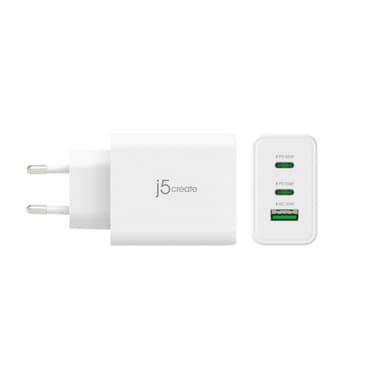 j5create JUP3365E-EN 65W GaN USB-C® 3-Port Charger view 4