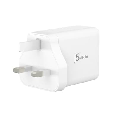 j5create JUP3365F-FN 65W GaN USB-C® 3-Port Charger - UK view 3