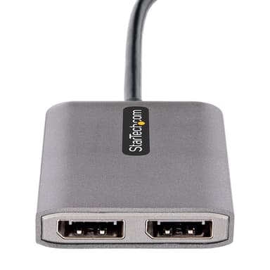 StarTech.com USB-C to Dual Displayport 1.4 Adapter, USB Type-C Multi-Monitor MST Hub, Dual 5K 60Hz DP Laptop Display Extender / Splitter, HDR, Extra-Long Built-In Cable - Windows Only view 3