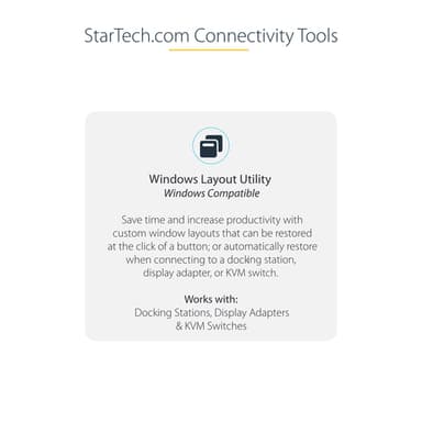 StarTech.com USB-C to Dual Displayport 1.4 Adapter, USB Type-C Multi-Monitor MST Hub, Dual 5K 60Hz DP Laptop Display Extender / Splitter, HDR, Extra-Long Built-In Cable - Windows Only view 7