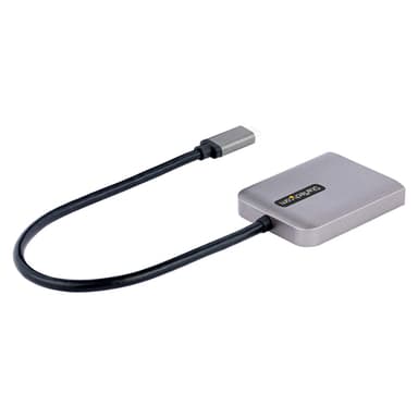 StarTech.com USB-C to Dual Displayport 1.4 Adapter, USB Type-C Multi-Monitor MST Hub, Dual 5K 60Hz DP Laptop Display Extender / Splitter, HDR, Extra-Long Built-In Cable - Windows Only view 2