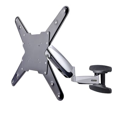 StarTech.com VESA TV Wall Mount, Adjustable Full Motion Mount For 23"-55" Displays, Slim Wall Mount TV Bracket Supports 66lb (30kg), Extendable/Tilting/Swivel Monitor Wall Mount view 1