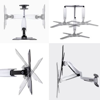 StarTech.com VESA TV Wall Mount, Adjustable Full Motion Mount For 23"-55" Displays, Slim Wall Mount TV Bracket Supports 66lb (30kg), Extendable/Tilting/Swivel Monitor Wall Mount view 6