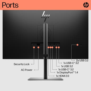 HP E32k G5 4K USB-C Monitor view 4