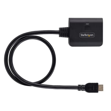 StarTech.com 2-Port HDMI Splitter, 4K 60Hz HDMI 2.0 Video, 4K HDMI Splitter 1 In 2 Out, 1x2 HDMI Display/Output Splitter, HDR/HDCP, 20in (50cm) Built-in HDMI Cable view 5