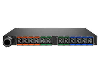 Vertiv Geist MGU5M1R5-12CF13-2PS56B2H10-S power distribution unit (PDU) 12 AC outlet(s) 0U Black view 1