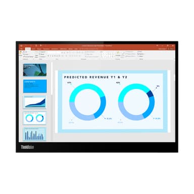 Lenovo ThinkVision M14d computer monitor 35.6 cm (14") 2240 x 1400 pixels 2.2K LED Black view 1