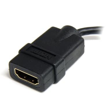 StarTech.com Micro HDMI to HDMI Adapter - 4K 30Hz Video - Durable High Speed Micro HDMI Type-D to HDMI 1.4 Converter/Cable Adapter Dongle - Ultra HD HDMI Monitors, TVs & Displays - M/F view 2