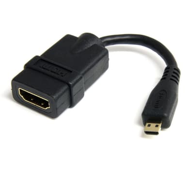 StarTech.com Micro HDMI to HDMI Adapter - 4K 30Hz Video - Durable High Speed Micro HDMI Type-D to HDMI 1.4 Converter/Cable Adapter Dongle - Ultra HD HDMI Monitors, TVs & Displays - M/F view 1