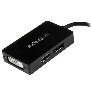 StarTech.com Travel A/V adapter: 3-in-1 Mini DisplayPort to DisplayPort DVI or HDMI converter view 2