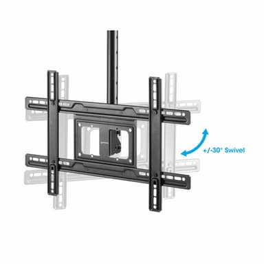 Manhattan Ceiling Mount for TV & Monitors, For screens: 37" to 65", Adjustable height: 70-157 cm, VESA compatibility: all between 200x200 to 600x400mm - check the dimensions of the four mounting holes on back of screen to ensure it fits, Max 50kg, LFD, Bracket view 15