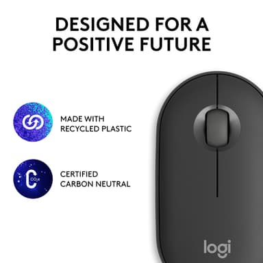 Logitech 910-007015 mouse Travel Ambidextrous RF Wireless + Bluetooth Optical 4000 DPI view 19